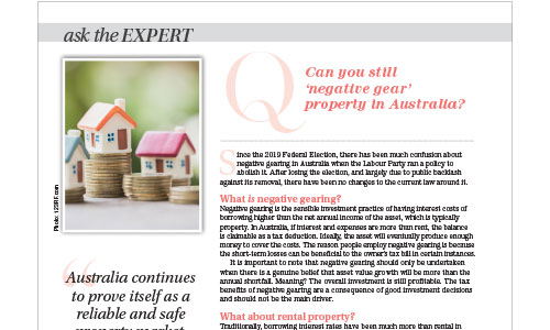 Can you still 'negative gear' property in Australia [Finder]