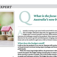 What is the focus of Australia’s new budget? [FINDER]