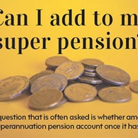 Can I add to my super pension?